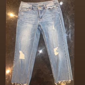 Ripped blue Empyre boyfriend jeans